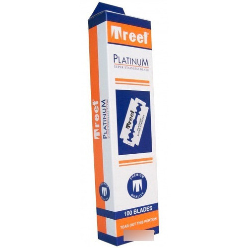20 Cajas De Filos Treet Platinum Navaja Afeitar Barbero 0