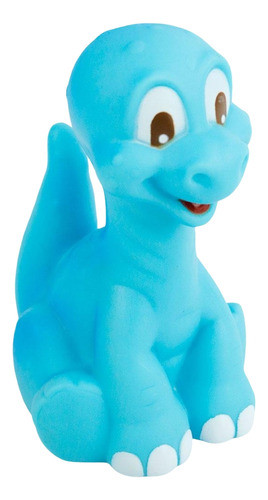 Dinossauro De Vinil 14cm Baby Braquiossauro Azul Brinquedo 0