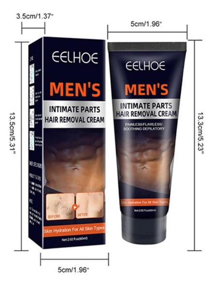 60 Ml De Creme De Depilação Masculina Male Intimate Parts D 0