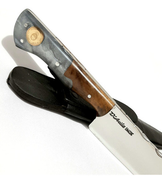 Faca D'ávila Artesanal 8' Aço Inox Cabo Híbrido Moeda 130208 1