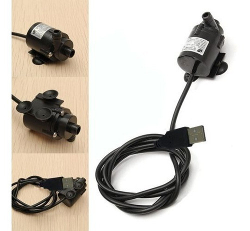 Micro Agua Bomba Sumergible 12v Dc 280l/h Con 1m Cable Usb C 1