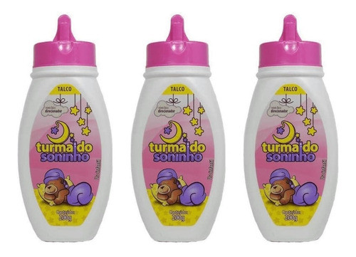 Turma Do Soninho Rosa Talco 200g (kit C/03) 0