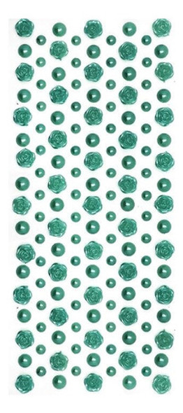 Cartela Adesivo Mixer-17 Strass.verde 131 0