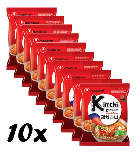 Kimchi Lamen Coreano Super Apimentado Kpop Miojo 10x Hachi8 0