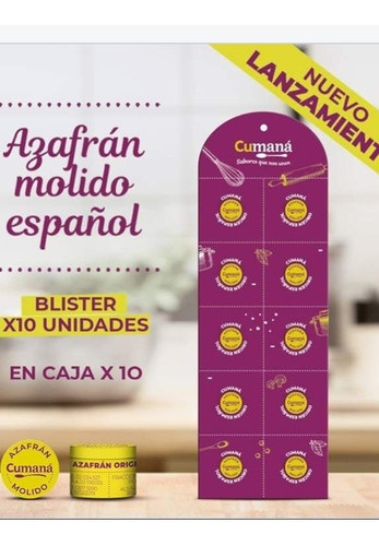 Azafran  Español X 10 Unidades - Distribuidora Lunic 0