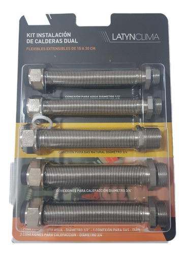 Kit Flexible Conexión Hidráulico P/ Caldera Doble Servicio 0