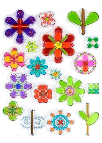 Kit Carimbos Em Silicone Flores 18 Peças 0