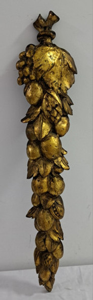 Antigua Talla De Frutas De Madera 66 Cm Largo B60 0