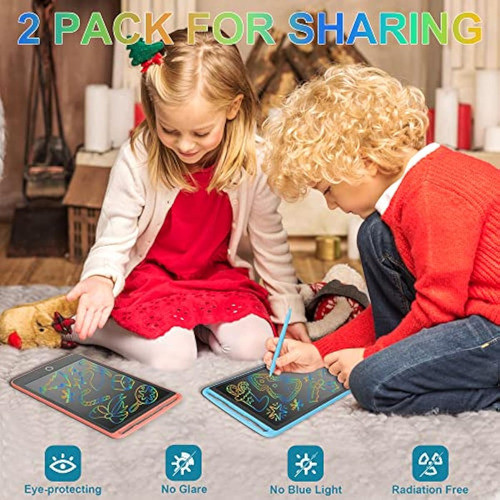 Paquete De 2 Tabletas De Escritura Lcd Para Niños, 1