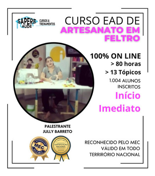 Curso De Artesanato Em Feltro 1