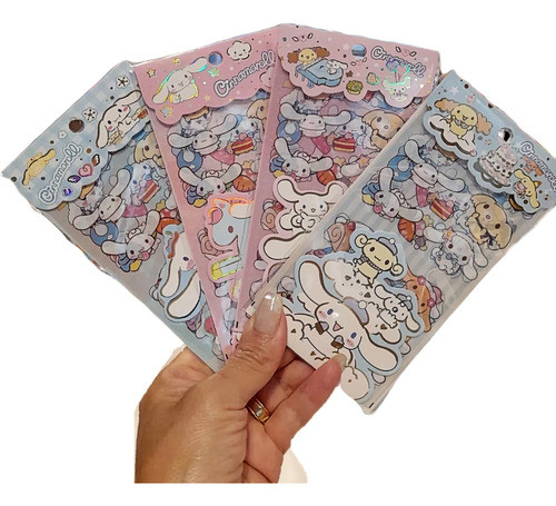 Sticker Cinnamoroll Set X 4 Sobres Adhesivos Super Kawaii 0