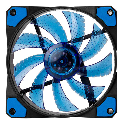 Fan Ventilador Pc 12 X 12 Led Azul Tranza 1