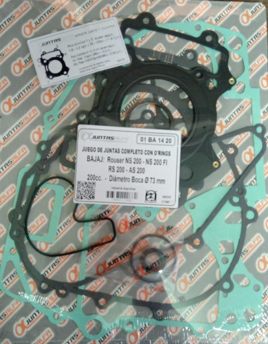 Juego De Juntas Completo Para Rouser Ns 200 - Fi - Bmd Motos 1
