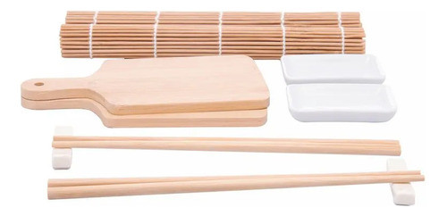 Conjunto 10 Peças Para Sushi De Bambu Osaka 5459 Lyor 0