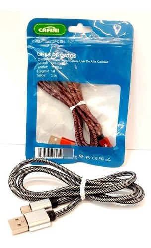 Cable De Datos Y Para Cargador Usb  Tipo C. Alta Velocidad 1