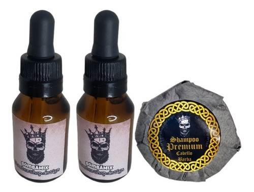 Aceite Y Shampoo Barba Y Cabello Estimula El Crecimiento 0