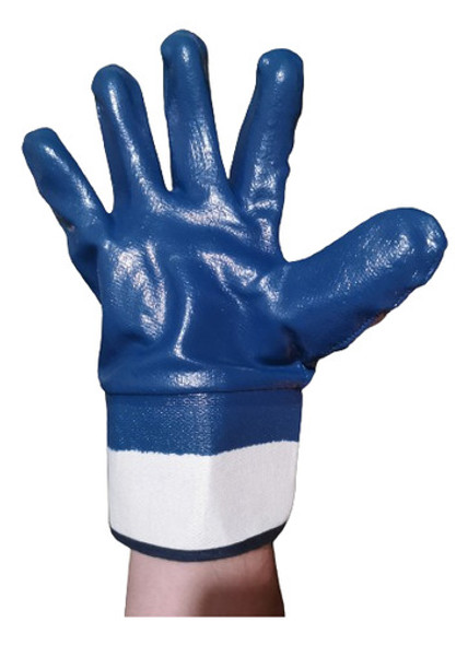 Guantes De Nitrilo Pesado Puño De Lona Bil-vex (6 Pares) 1 Guantes De Nitrilo Pesado Puño De Lona Bil-vex (6 Pares) 1