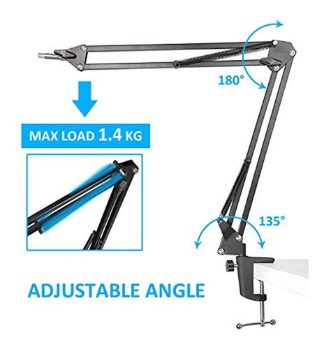Soporte De Brazo Articulado Quadcast De Youshares - Soporte 1