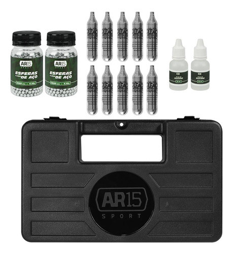 Case Rígida Leão Para Pistolas 29cm +óleo +co2 +esfera Aço 0