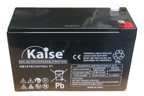 Acumulador 12v 7 Ah Recargable Alarmas Cerco Electrico 0