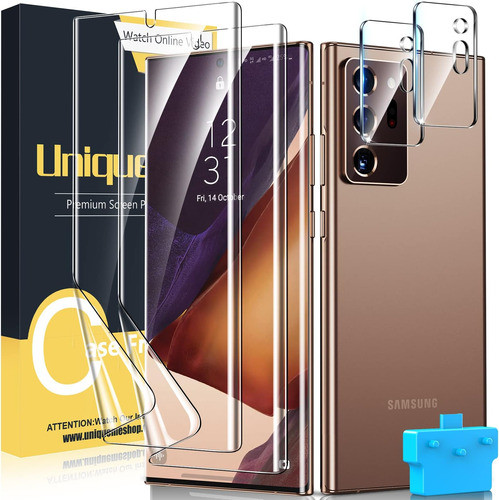 [paquete 2 + 2] Uniqueme Paquete 2 Protectores Pantalla Tpu 0