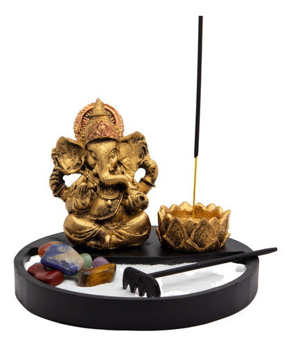 Jardim Zen Incensário Ganesha Sete Chakras Yoga Meditação 0