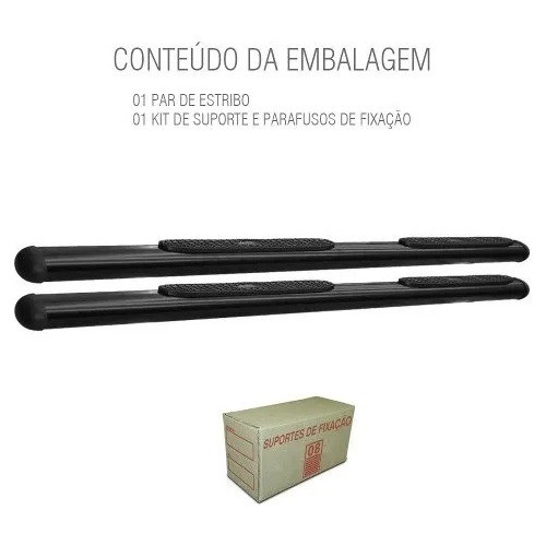 Estribo Nova Montana Oval Preto 1