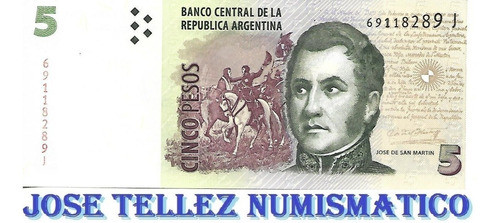 Bottero 3337 $ 5 Convertibles 2do Diseño Serie J Unc Palermo 0