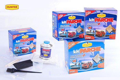 Kit Parche Reparación Fibra De Vidrio Hunter 500 Gm 1