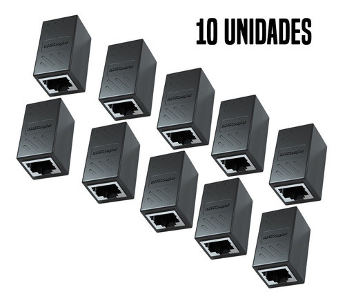 Rj45 Adaptador Conector Emenda Cat7/6/5e Ethernet - 10 Uni. 1