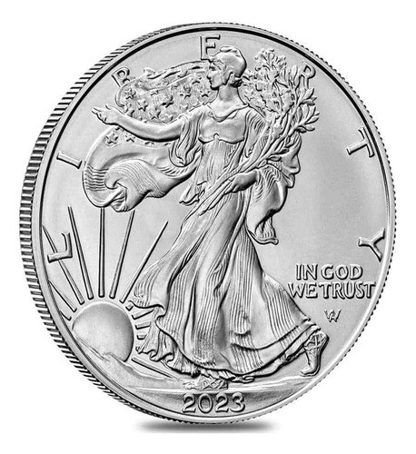 Moneda Aguila Plata Silver Eagle 2023 Usa 1 Onza Pureza 999 1
