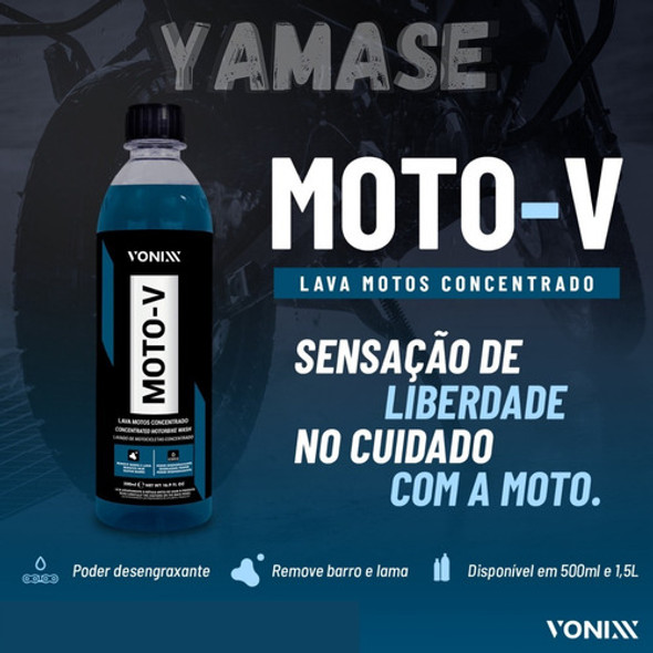 Moto-v Shampoo Desengraxante Para Lavar Moto Pincel Vonixx 1