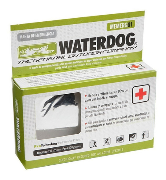 Manta De Emergencia Waterdog Super Aislación - Supervivencia 1 Manta De Emergencia Waterdog Super Aislación - Supervivencia 1