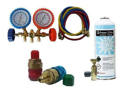 Kit Manifold Para Automóveis R134a+ Engate Rápido 0