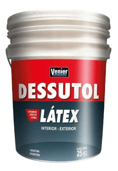 Venier Latex 25kg Pintura Lavable Interior Exteri Dessutol C 0