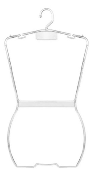 Cabide Silhueta Acrílico Cristal Adulto - 5 Unidades 0