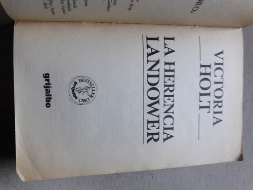La Herencia Landower - Victoria Holt Grijalbo Argentina 1986 1