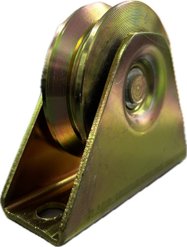 Rueda De Acero Portón Corredizo Con Caja Y Rodamiento 40mm 1