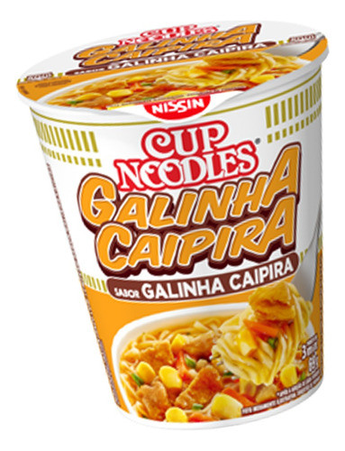 4 Macarrão Instantaneo Cup Noodles Nissin Galinha Caipira 0