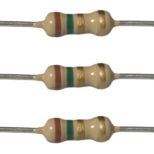 50 Resistencias 2w 1.5 Ohms 1e5 1r5 5% Carbon 0