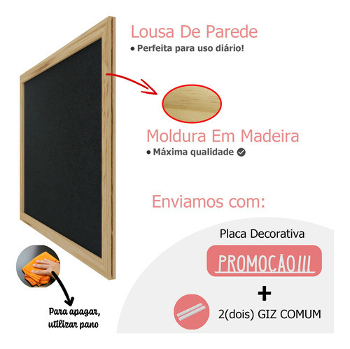 Lousa Quadro Negro De Parede Padaria Restaurante Bar 1