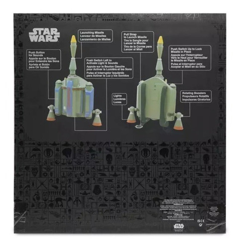 Star Wars Boba Fett Lançador De Míssil Eletrônico 1