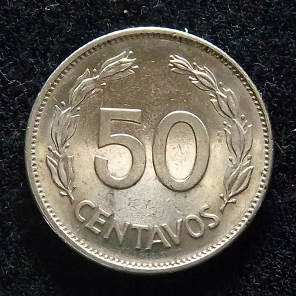 Ecuador 50 Centavos 1977 Excelente Km 81 0