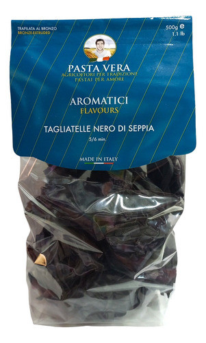 Pasta Vera Tagliatelle Nero Di Seppia 500 G Italianos 0