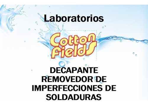 Decapante Removedor De Imperfecciones De Soldadura X 500g 0