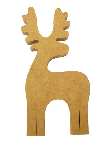Reno Navideño Mdf 18 Mm Jugar Decoración Animal 0