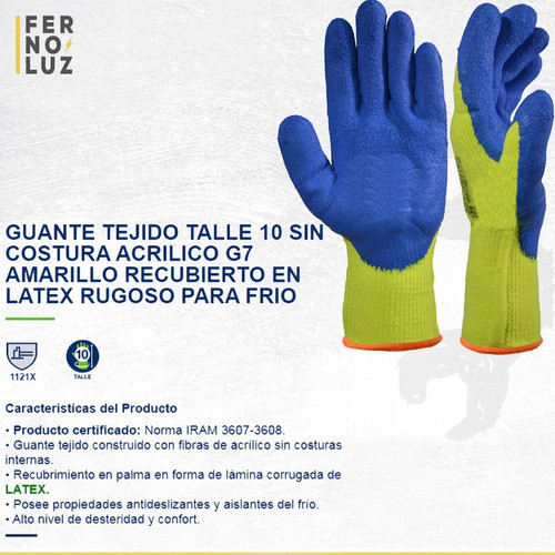 Guante Trabajo Multiflex Anticorte Baja Temperatura Camara 1