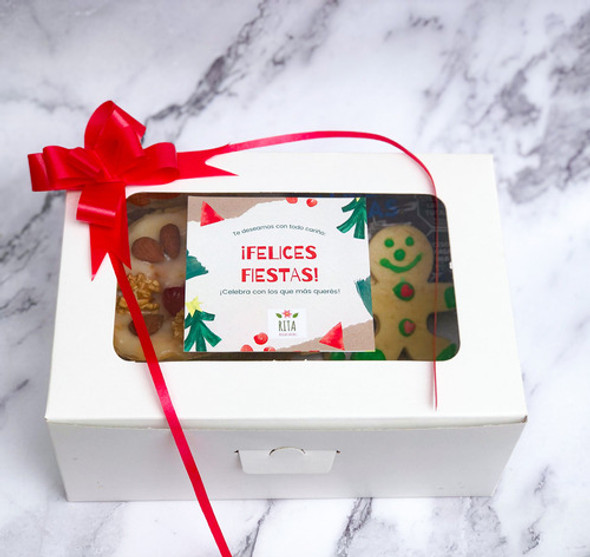 Canasta Navideña Sin Tacc Delicias Para Celiacos Pan Dulce 1