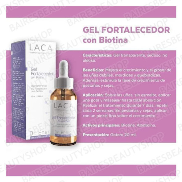 Fortalecedor Con Biotina Gel Para Uñas Pestañas Y Cejas Laca 1
