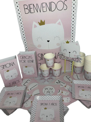 Cotillón Infantil Personalizado Premium X 30 Gatitos 0